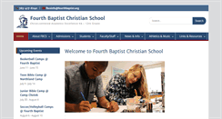 Desktop Screenshot of fourthbaptistchristianschool.org
