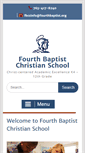 Mobile Screenshot of fourthbaptistchristianschool.org