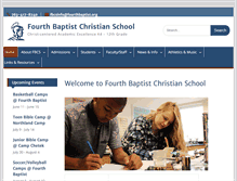 Tablet Screenshot of fourthbaptistchristianschool.org